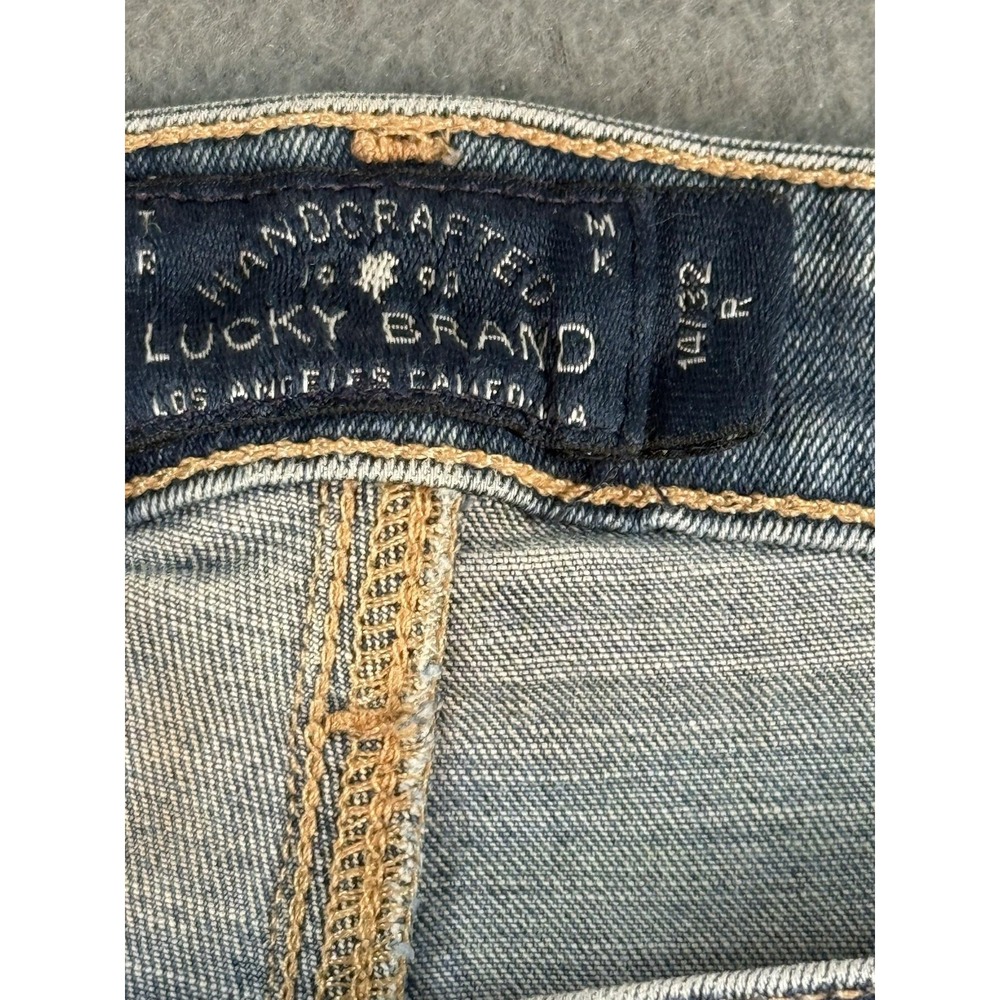 Lucky Brand Hayden Straight Jeans Mens 32x31 Light Wash Blue Stretch Denim - Picture 3 of 11